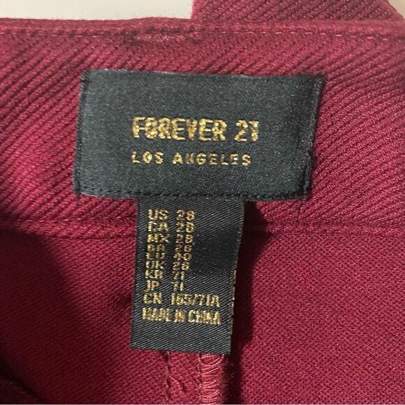 Forever 21 Black|Burgundy|Rust|Blush Pink High Waisted Skinny Pants Size 28 NWT - Picture 13 of 14